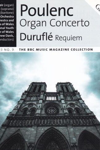 Organ Concerto / Requiem (Vol. 23 No. 9) CD:Poulenc; Duruflé