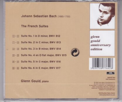 Bach - French Suites CD:Glenn Gould - Image 2