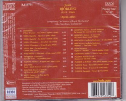 Opera Arias (Historical Recordings 1936-1948) CD:Jussi Björling - Image 2