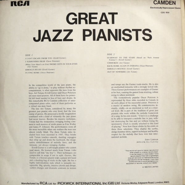 Oscar Peterson / Erroll Garner / Art Tatum-1
