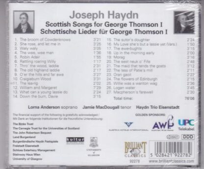 Scottish Songs For George Thomson I CD:Joseph Haydn - Image 2
