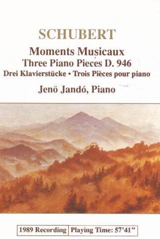 Schubert - Moments Musicaux, Three Piano Pieces D. 946 CD:Jenö Jandó