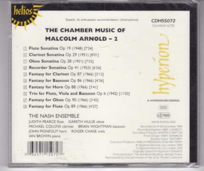 The Chamber Music Of Malcolm Arnold - 2 CD:Malcolm Arnold - Image 2