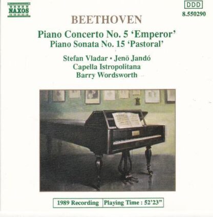 Piano Concerto No.5 'Emperor' / Piano Sonata No.15 'Pastoral' CD:Ludwig van Beethoven