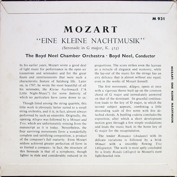 Wolfgang Amadeus Mozart - Boyd Neel, The Boyd Neel Chamber Orchestra-1