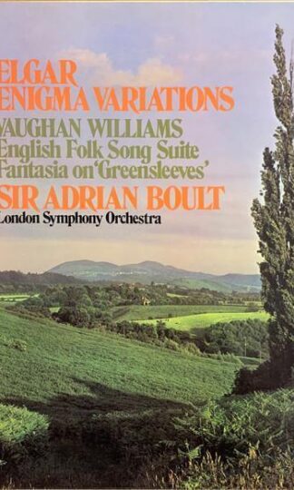 Enigma Variations, English Folk Song Suite, Fantasia On 'Greensleeves' LP (UK):Adrian Boult