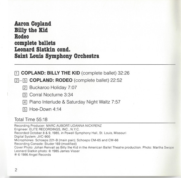 Aaron Copland - Leonard Slatkin, Saint Louis Symphony Orchestra-3