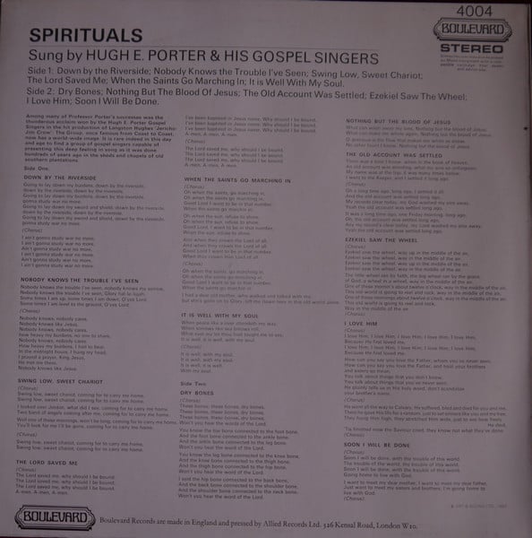 The Hugh E. Porter Gospel Singers-1