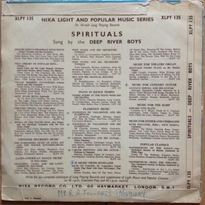 Spirituals 10" (UK 1954):Deep River Boys - Image 2