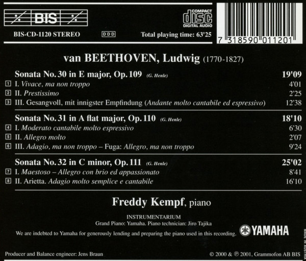 Ludwig van Beethoven, Freddy Kempf-1