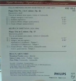 Felix Mendelssohn-Bartholdy / Bedřich Smetana – Beaux Arts Trio-1
