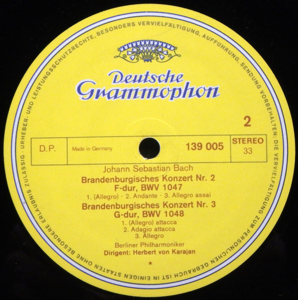 Herbert von Karajan, Berliner Philharmoniker - Johann Sebastian Bach-3