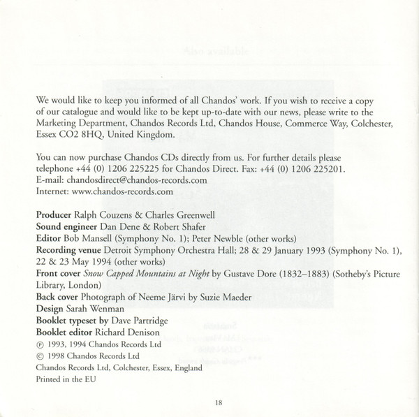 Zdeněk Fibich - Detroit Symphony Orchestra, Neeme Järvi-4