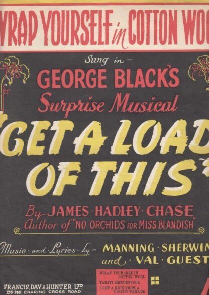 GET A LOAD OF THIS WRAP YOURSELF IN COTTON WOOL : GEORGE BLACK