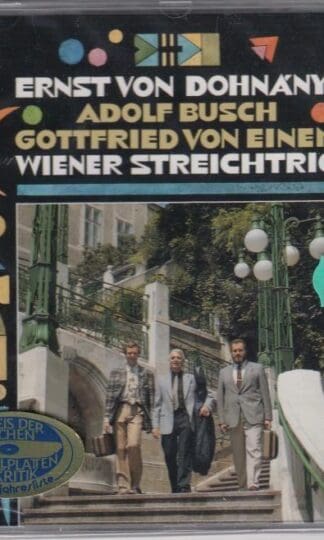 String Trios: Dohnanyi, Adolf Busch, Von Einem : Wiener Streichtrio