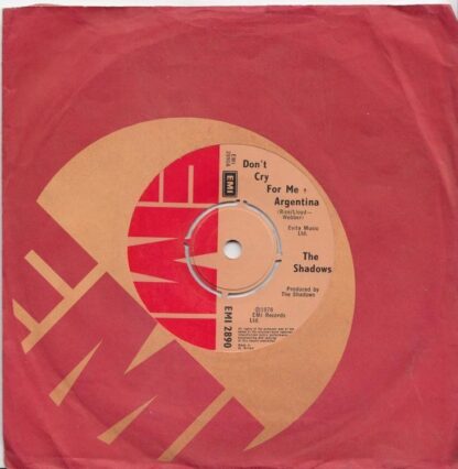 Don't Cry For Me Argentina/ Montezuma's Revenge 7" : The Shadows