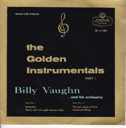The Golden Instrumentals - Part 1 7" : Billy Vaughn And His Orchestra