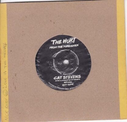 The Hurt / Silent Sunlight 7" : Cat Stevens