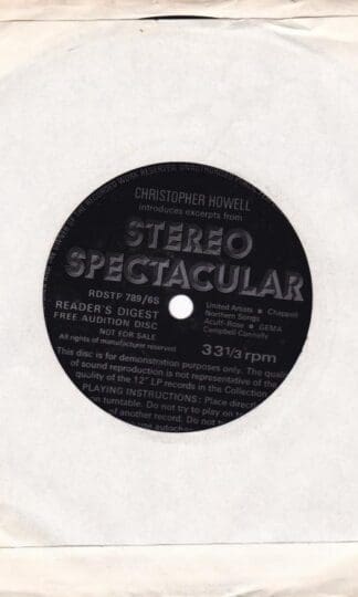 Introduces Excerpts From Stereo Spectacular 7" : Christopher Howell