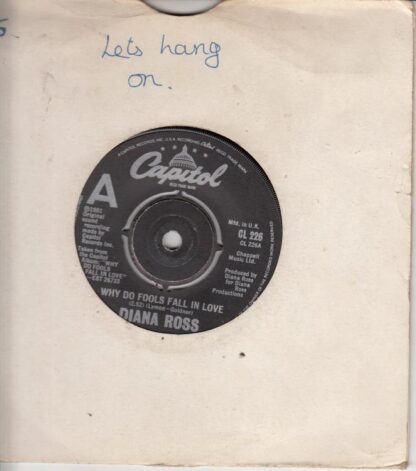 Why Do Fools Fall In Love/Think I'm In Love 7" : Diana Ross