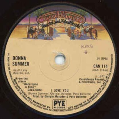 I Love You 7" : Donna Summer