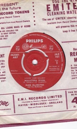 Malletoba Spank/All Of Me 7" : Duke Ellington