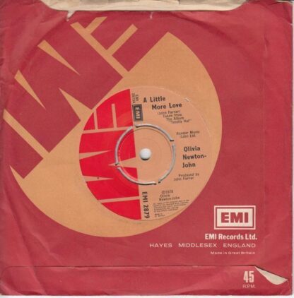 A  Little More Love/Borrowed Time 7" : Olivia Newton-John