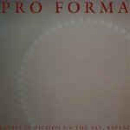 Lapses In Diction : Pro Forma