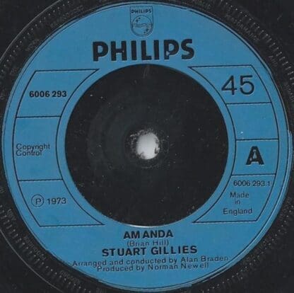 Amanda/Music From Across The Way 7" : Stuart Gillies