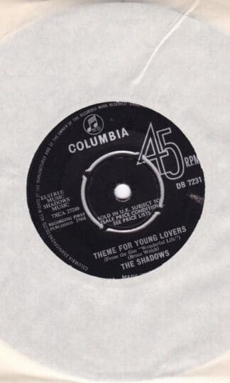 Theme For Young Lovers/ This Hammer 7" : The Shadows