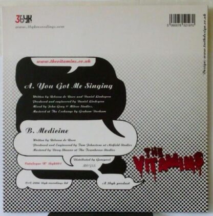 You Got Me Singing 7" (RED VINYL) [INDIE]  by Vitamins