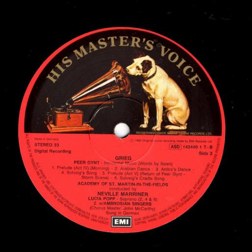 Edvard Grieg, The Academy Of St. Martin-in-the-Fields, Lucia Popp · The Ambrosian Singers, Sir Neville Marriner-3