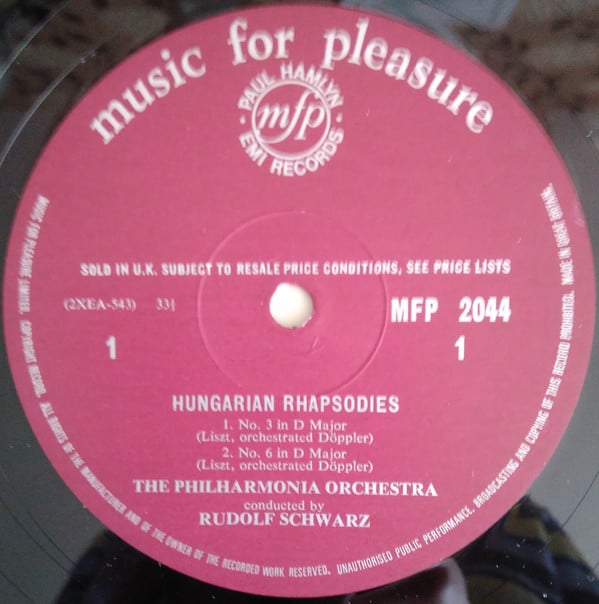 Franz Liszt, Philharmonia Orchestra Conducted By Rudolf Schwarz-2