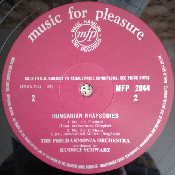 Franz Liszt, Philharmonia Orchestra Conducted By Rudolf Schwarz-3