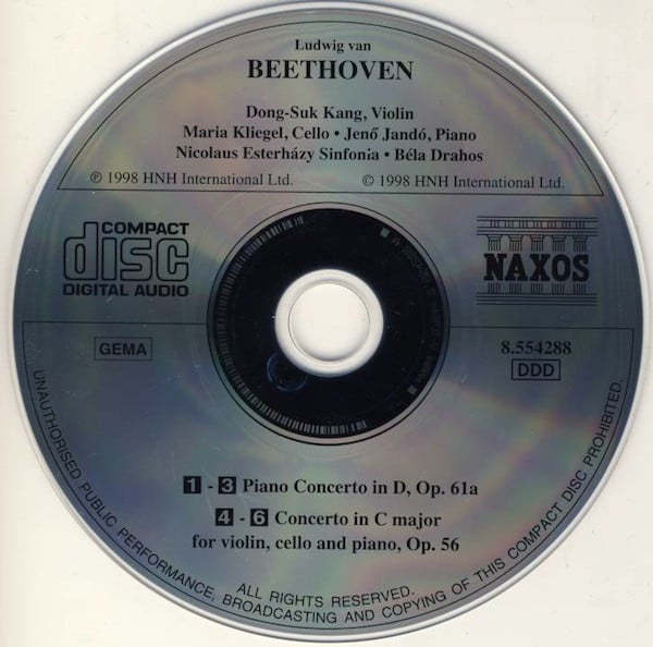 Ludwig Van Beethoven, Dong-Suk Kang • Maria Kliegel • Jenö Jandó • Nicolaus Esterházy Sinfonia, Bela Drahos-2