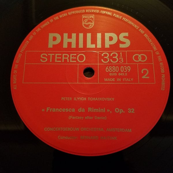 Pyotr Ilyich Tchaikovsky, Concertgebouworkest, Bernard Haitink-3