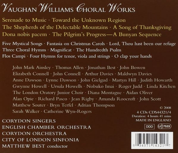 Ralph Vaughan Williams - Corydon Singers / Matthew Best (2)-1