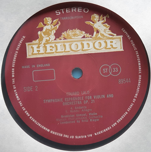 Édouard Lalo, Bronislaw Gimpel, Münchner Philharmoniker, Fritz Rieger-3