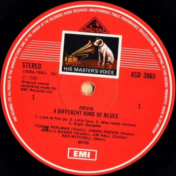 Itzhak Perlman • André Previn, Shelly Manne • Jim Hall • Red Mitchell-2