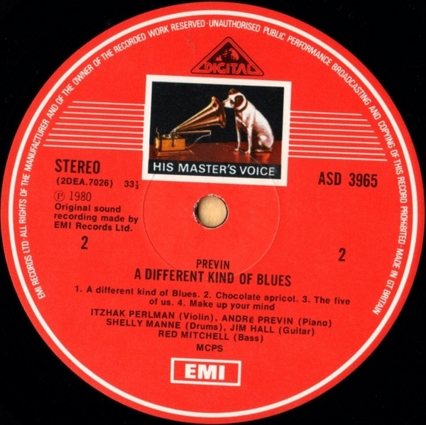 Itzhak Perlman • André Previn, Shelly Manne • Jim Hall • Red Mitchell-3