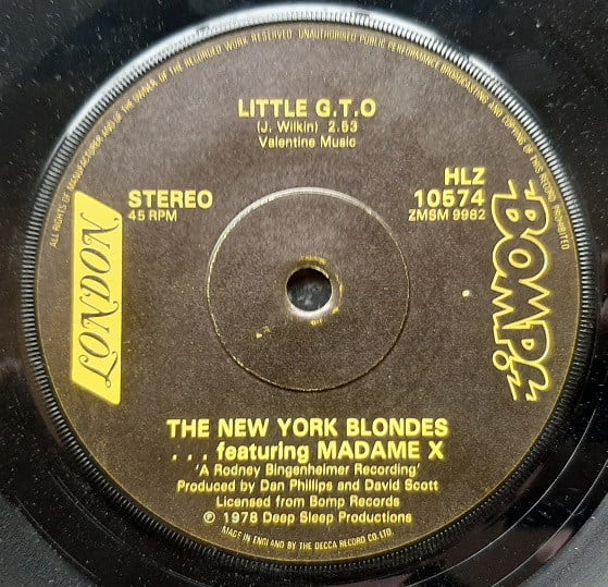 New York Blondes . . . Featuring Madame X (5) / Rodney And The Brunettes-0