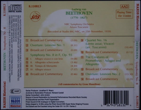 Ludwig van Beethoven, NBC Symphony Orchestra And NBC Symphony Chorus-2