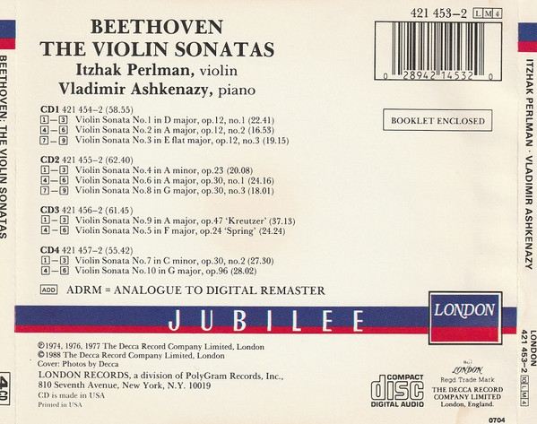 Ludwig van Beethoven - Itzhak Perlman, Vladimir Ashkenazy-1