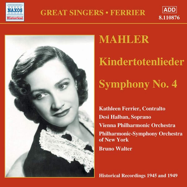 Gustav Mahler, Kathleen Ferrier, Desi Halban, Wiener Philharmoniker, Philharmonic-Symphony Orchestra Of New York, Bruno Walter-0