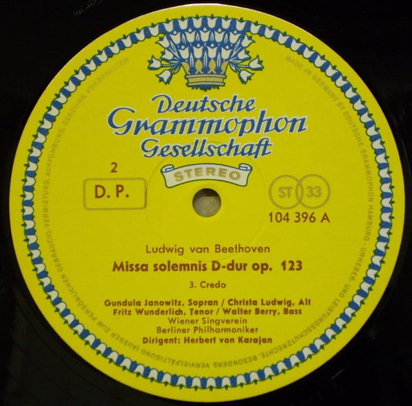 Ludwig van Beethoven, Gundula Janowitz · Christa Ludwig, Fritz Wunderlich · Walter Berry, Wiener Singverein, Berliner Philharmoniker, Herbert von Karajan-3