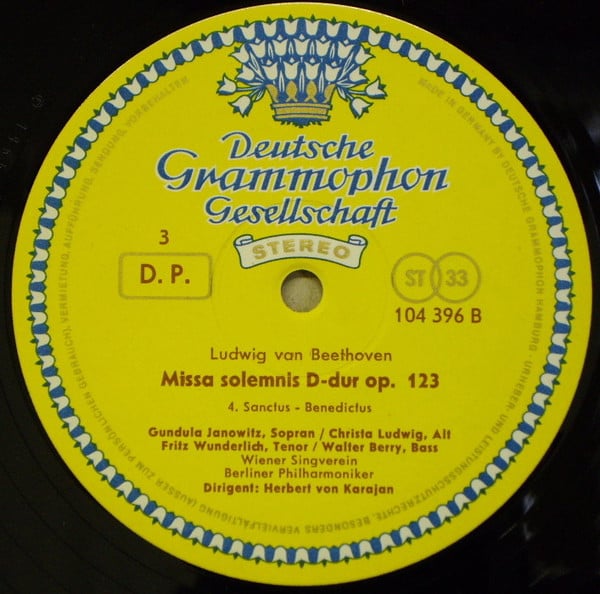 Ludwig van Beethoven, Gundula Janowitz · Christa Ludwig, Fritz Wunderlich · Walter Berry, Wiener Singverein, Berliner Philharmoniker, Herbert von Karajan-4