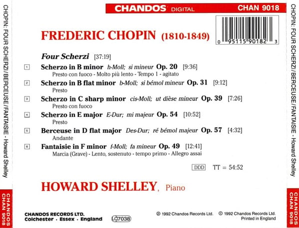 Frédéric Chopin, Howard Shelley-1