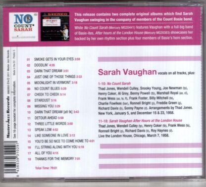 No Count Sarah / After Hours At The London House:Sarah Vaughan - Image 2