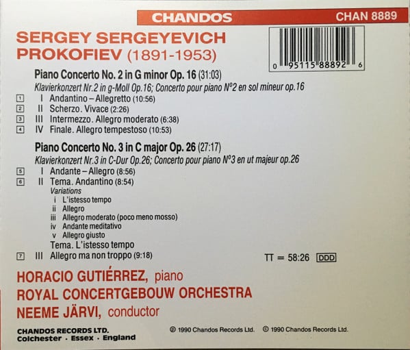 Sergei Prokofiev, Concertgebouworkest, Horacio Gutiérrez, Neeme Järvi-1