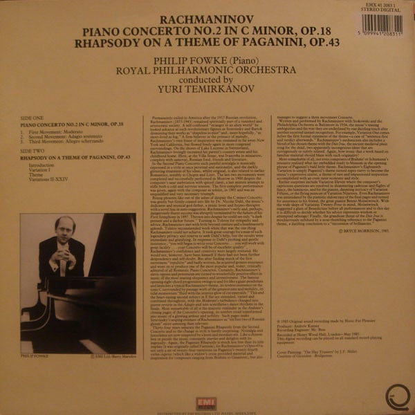 Sergei Rachmaninoff, Philip Fowke, Royal Philharmonic Orchestra, Yuri Temirkanov-1